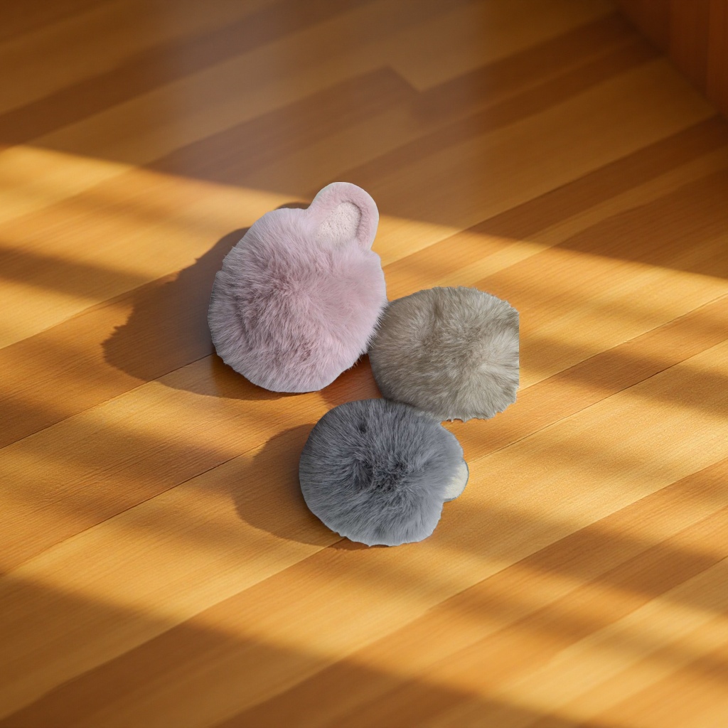 Plush soft slippers for home warmth, thickened in winter, women's and men's styles Application Scenario