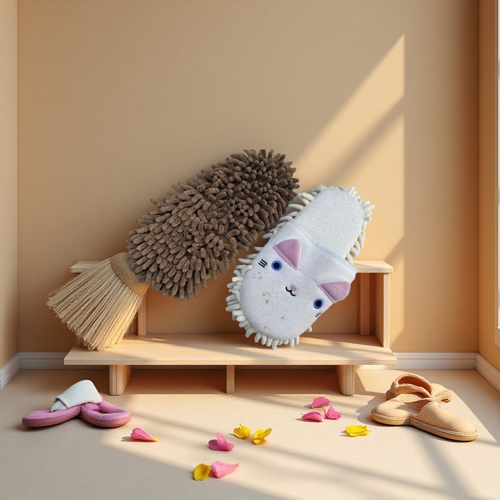 Lazy broom and slipper all-in-one cleaning wonder, a home cleaning tool