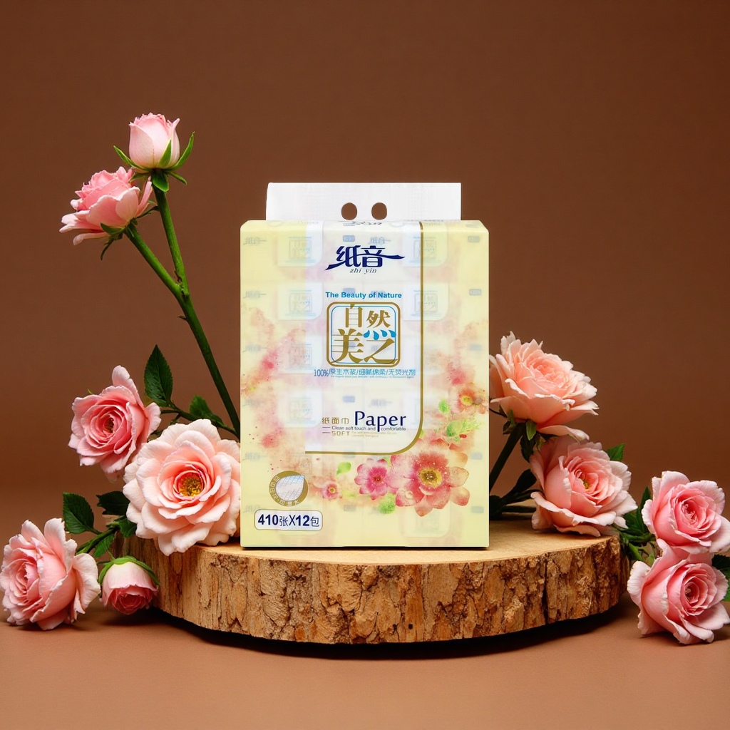 Flexible and thickened tissue paper, large household package of 500 sheets details Picture