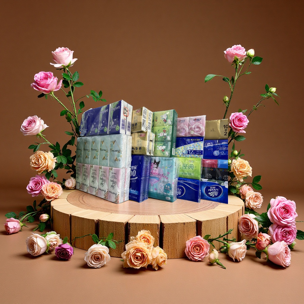 The handkerchief paper is soft and comfortable. 180 pieces of tissue paper for home use Specification image