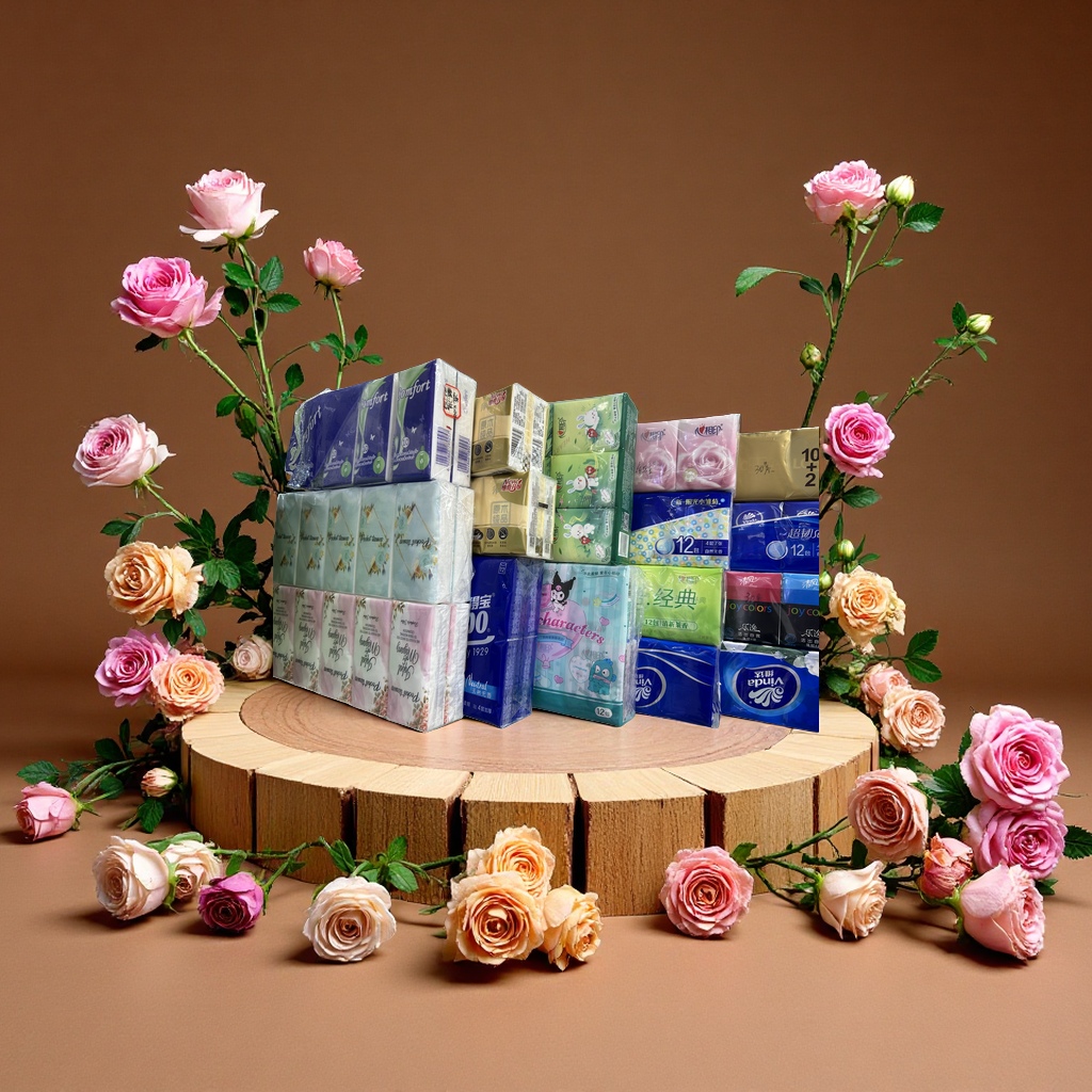 The handkerchief paper is soft and comfortable. 180 pieces of tissue paper for home use details Picture