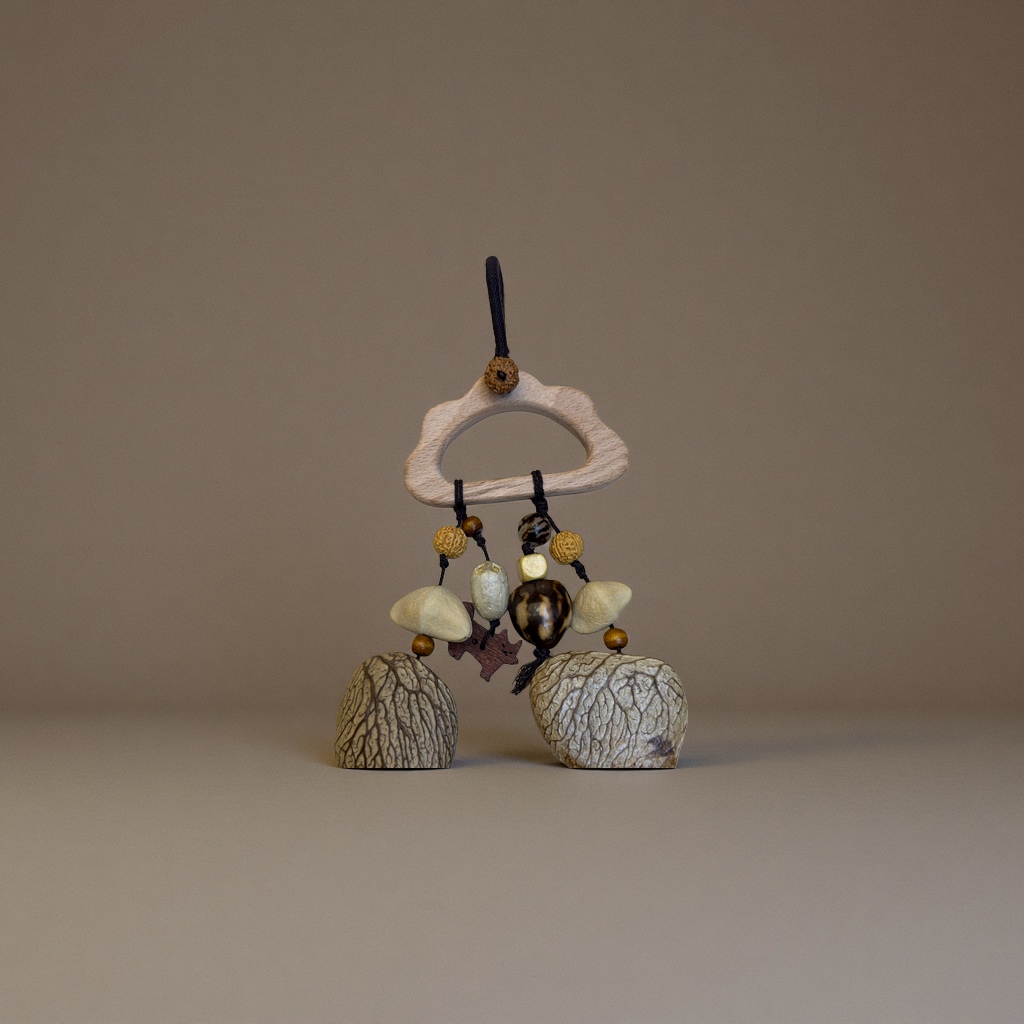 果壳摇铃吊坠 独特饰品 个性时尚挂饰