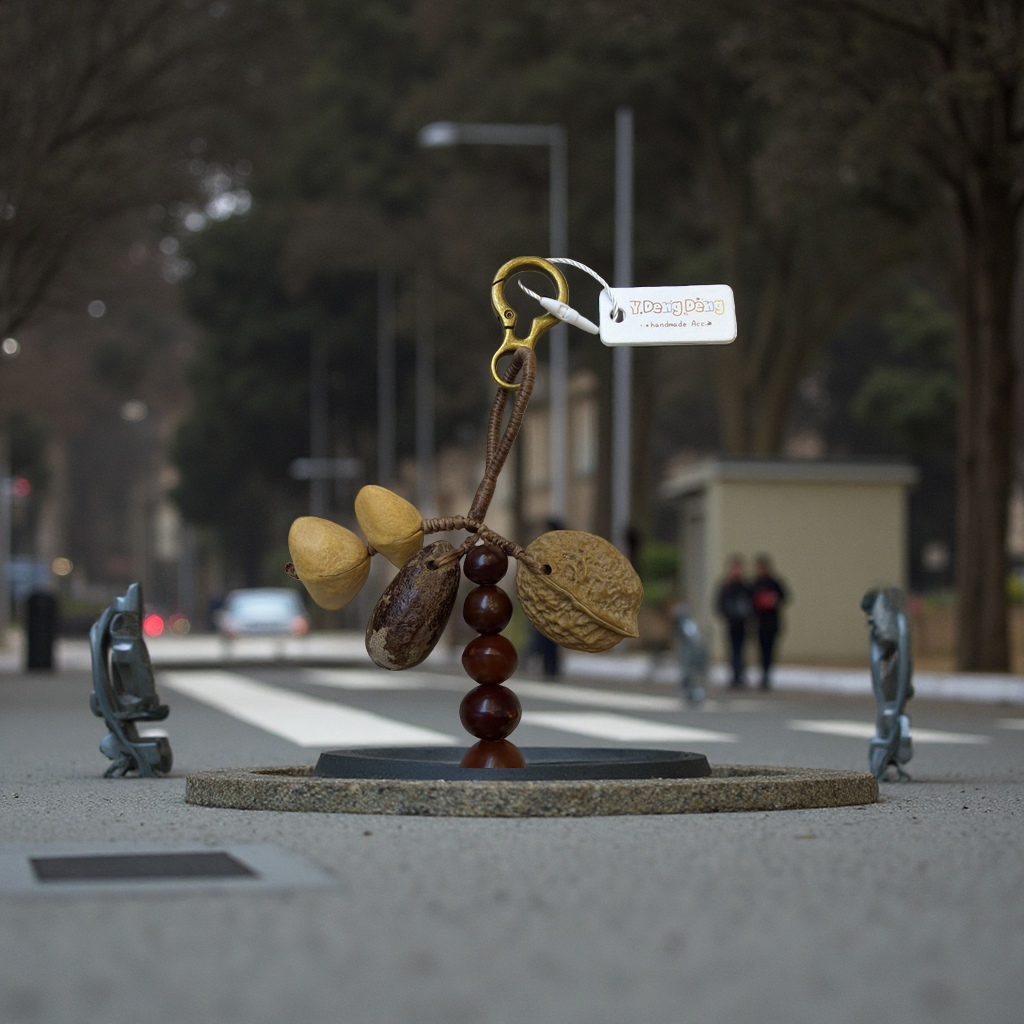 果壳摇铃项链天然材质时尚饰品简约风详情图1