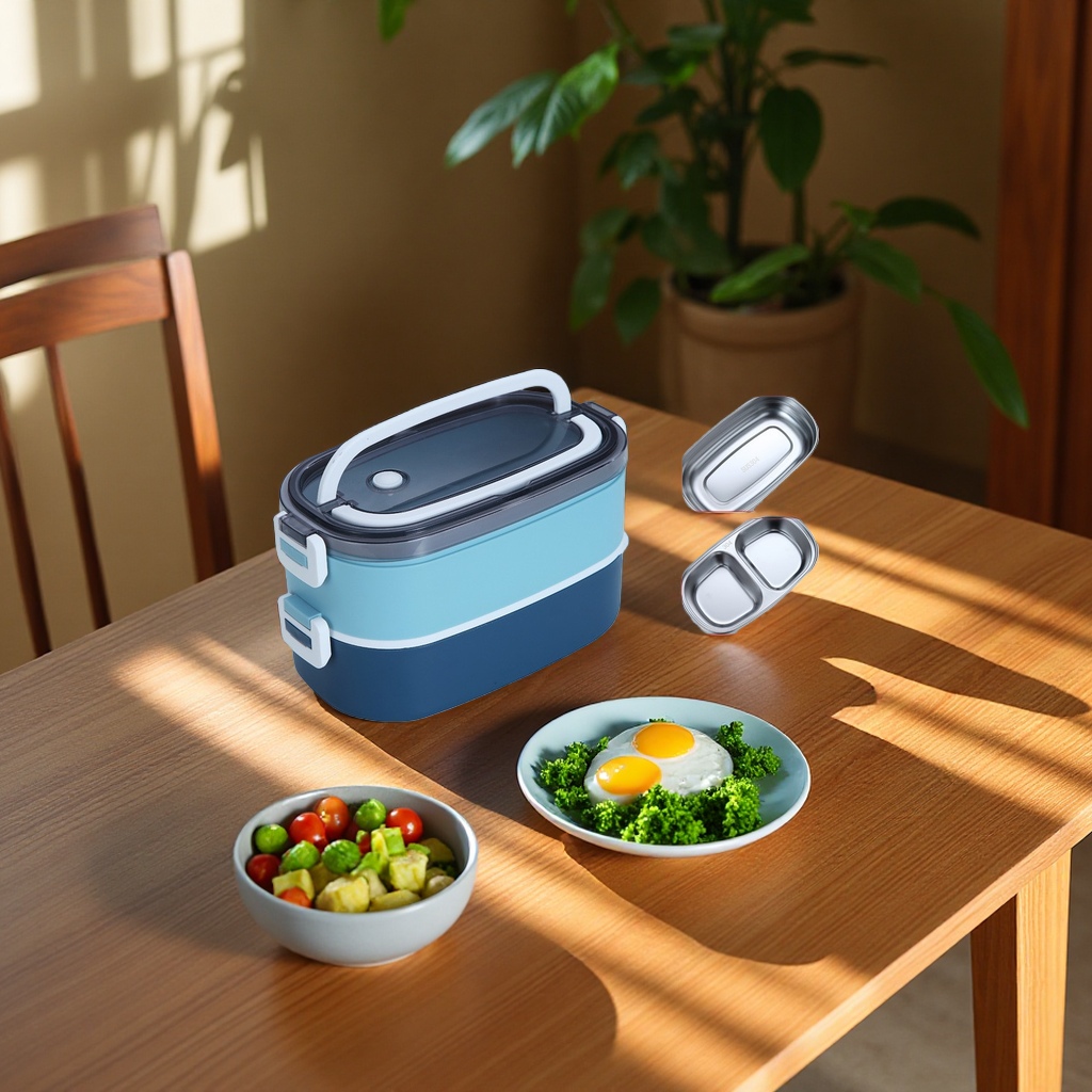 180ml portable sealed leak-proof lunch box for household use in student dormitories, made of stainless steel