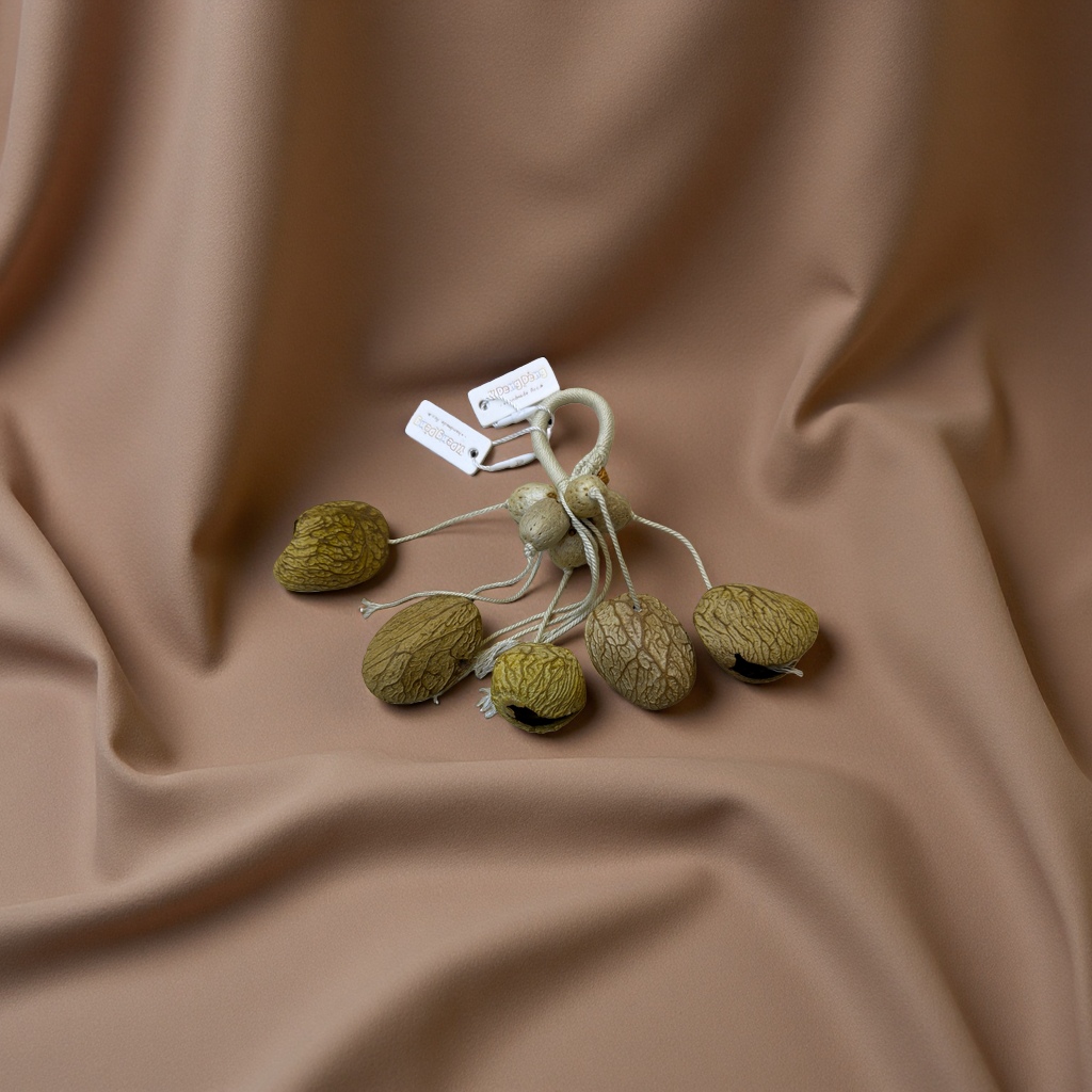 果壳摇铃吊坠可爱童趣装饰挂件随风轻响