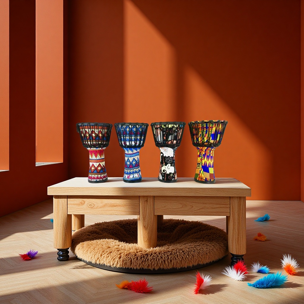 羊皮鼓手工敲打传统乐器民族风情演奏道具