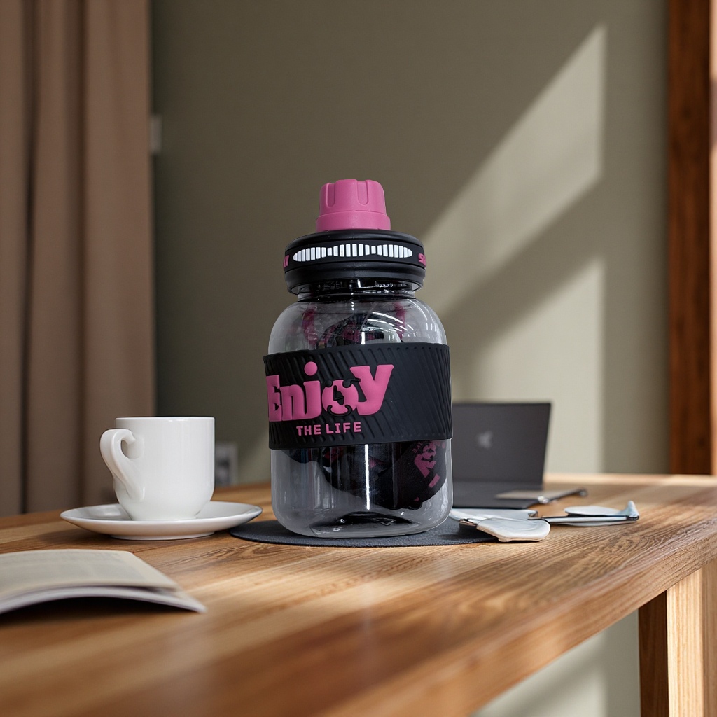 Plastic cup, large-capacity high-temperature resistant household cup, 1000ml leak-proof lid Application Scenario