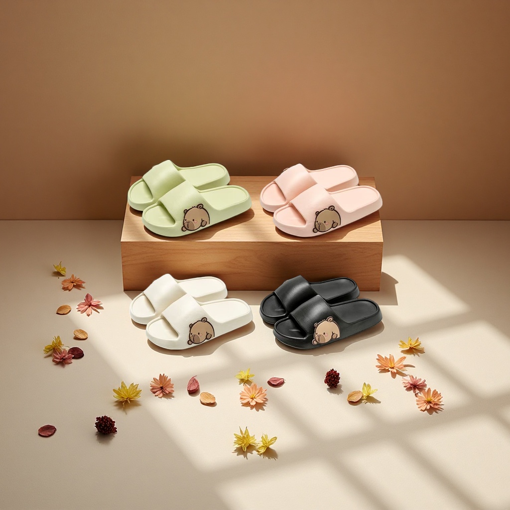 Capibala cute soft-soled slippers, comfortable and anti-slip home slippers