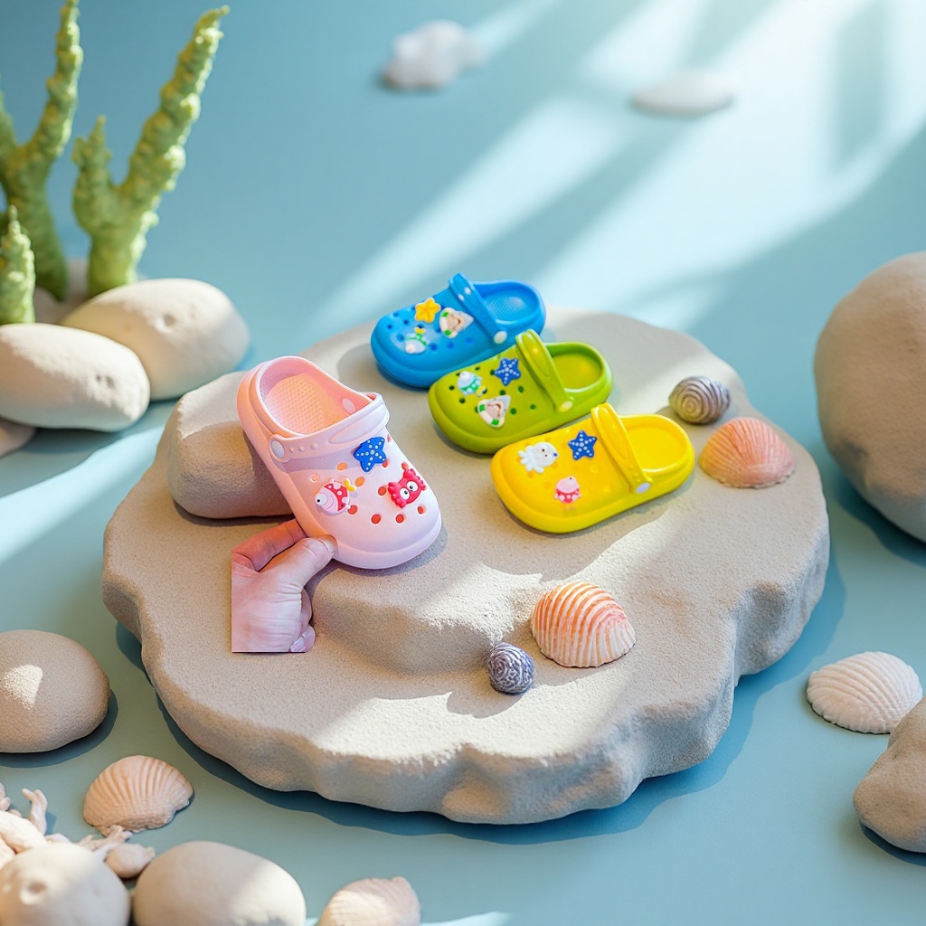 Little Bear Baby's new summer breathable and anti-slip shoes for infants details Picture