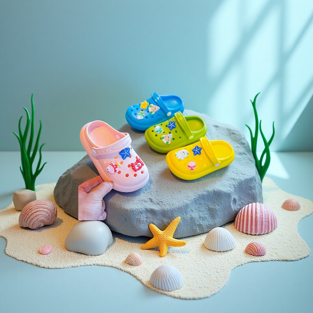 Little Bear Baby's new summer breathable and anti-slip shoes for infants Specification image