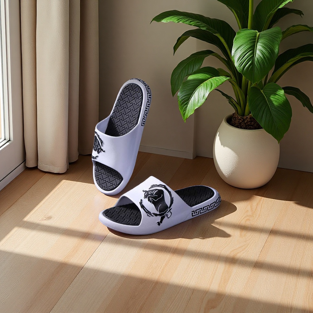 Men's cool slippers, breathable and comfortable casual shoes, summer slippers