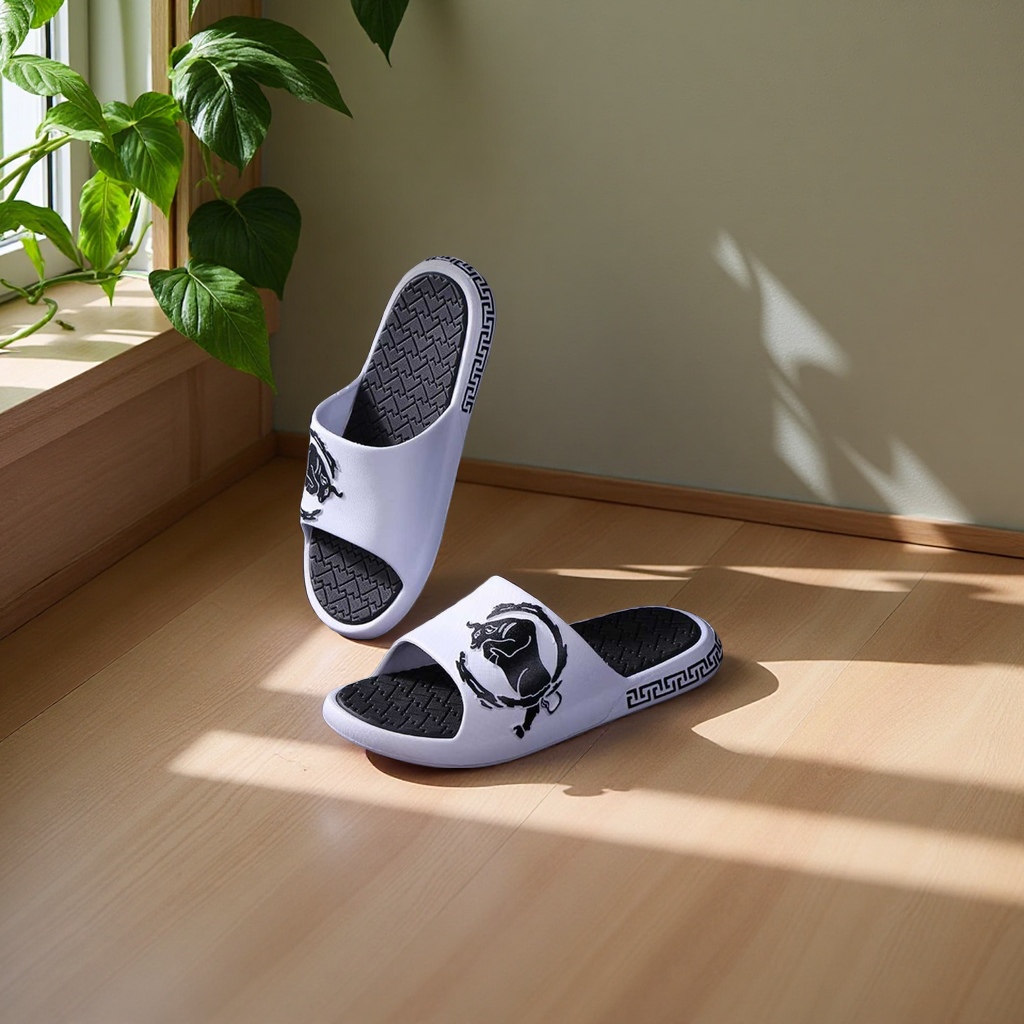 Men's cool slippers, breathable and comfortable casual shoes, summer slippers details Picture