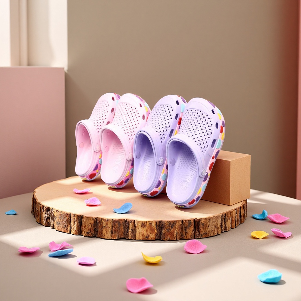 Macaron clogs are breathable, comfortable, anti-slip, soft-soled casual shoes