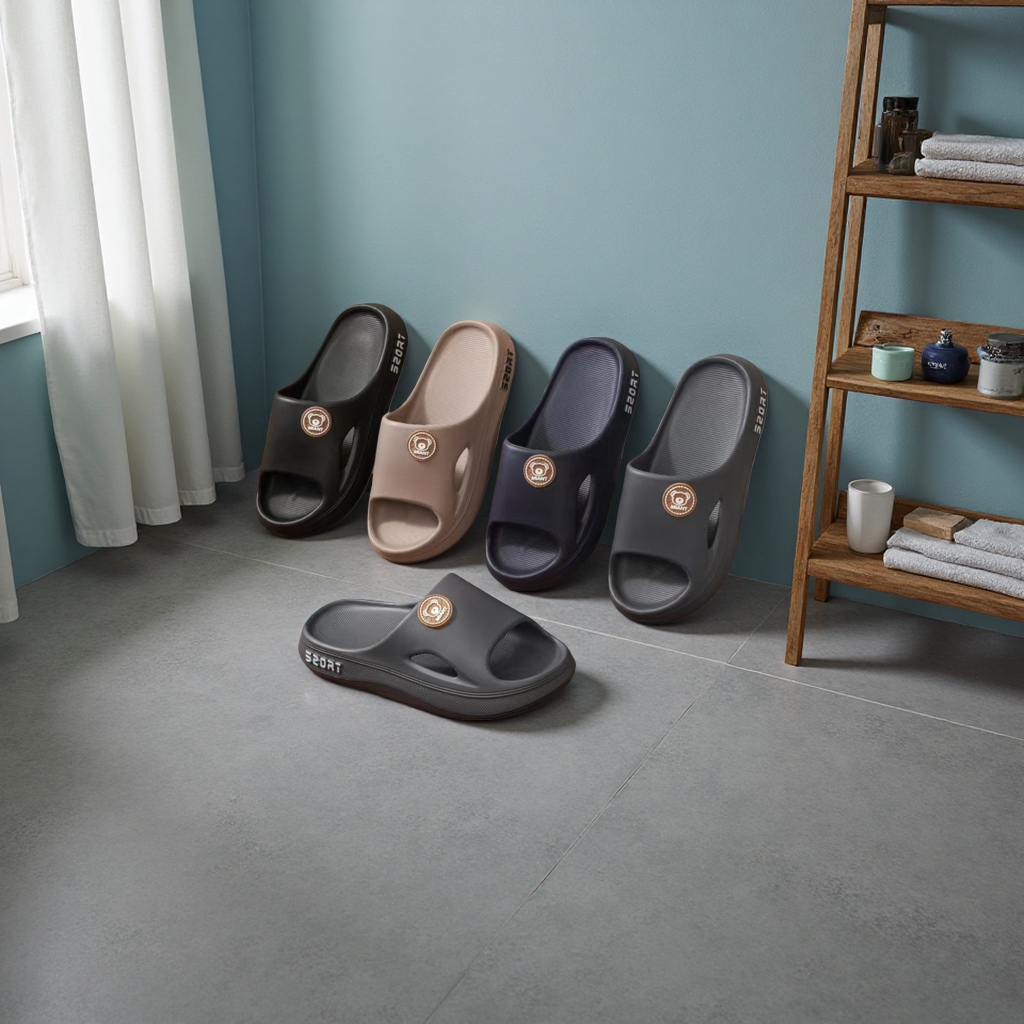 Men's cool slippers, breathable, comfortable and casual shoes, new summer men's shoes details Picture