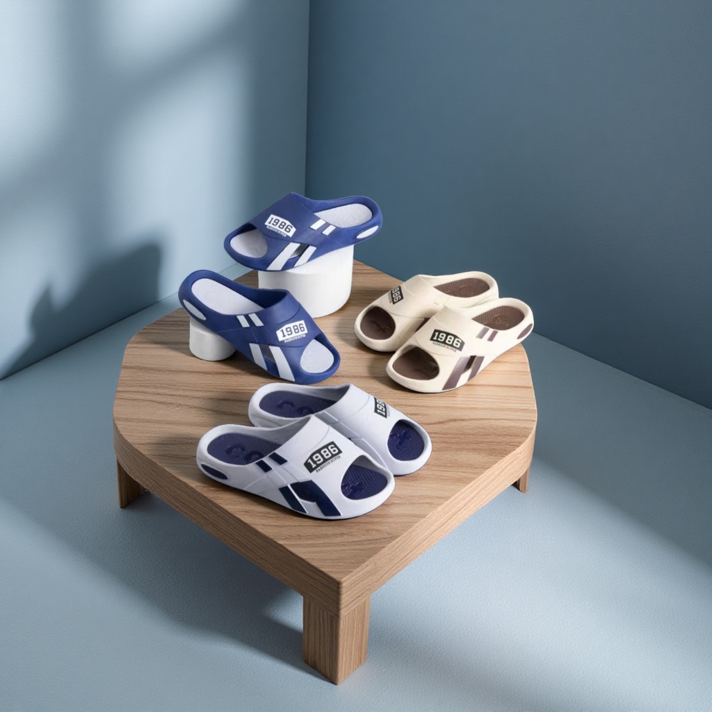 New summer style men's flip-flops, breathable, comfortable and anti-slip casual shoes details Picture