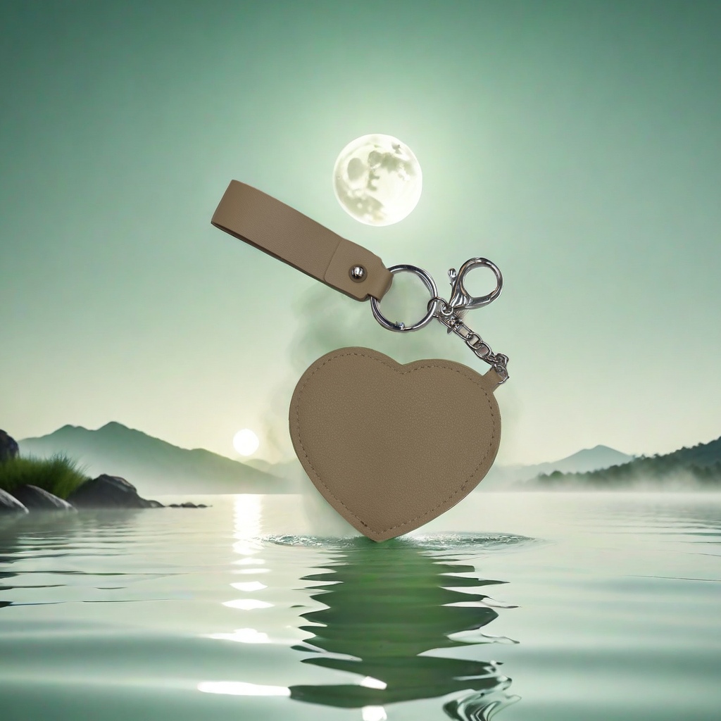 时尚PU钥匙链挂件 个性潮流小物简约设计可爱装饰