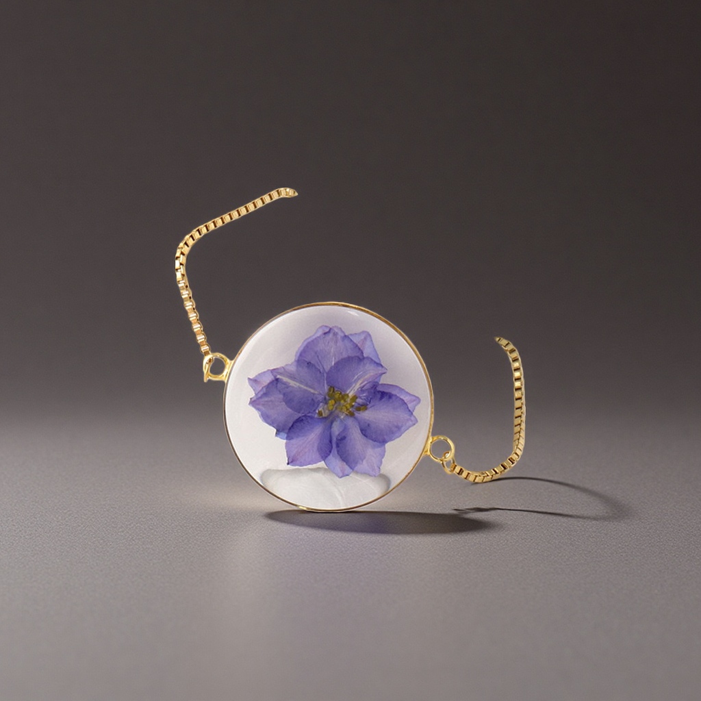 干花手链天然干花饰品浪漫女款时尚轻奢礼物细节图