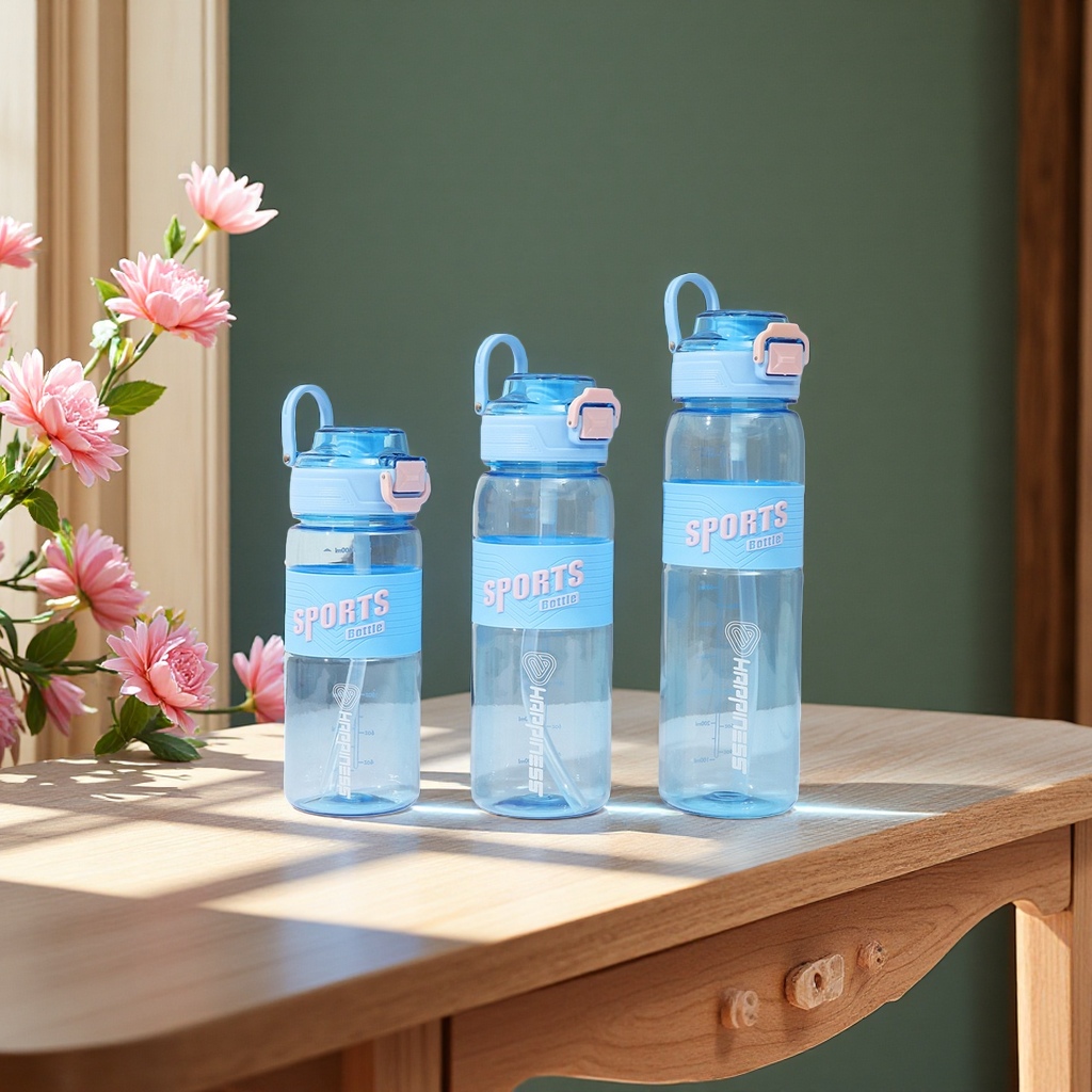 Macaron-colored sports water cup, 18oz leak-proof, portable, lightweight and durable, no 600ML Application Scenario