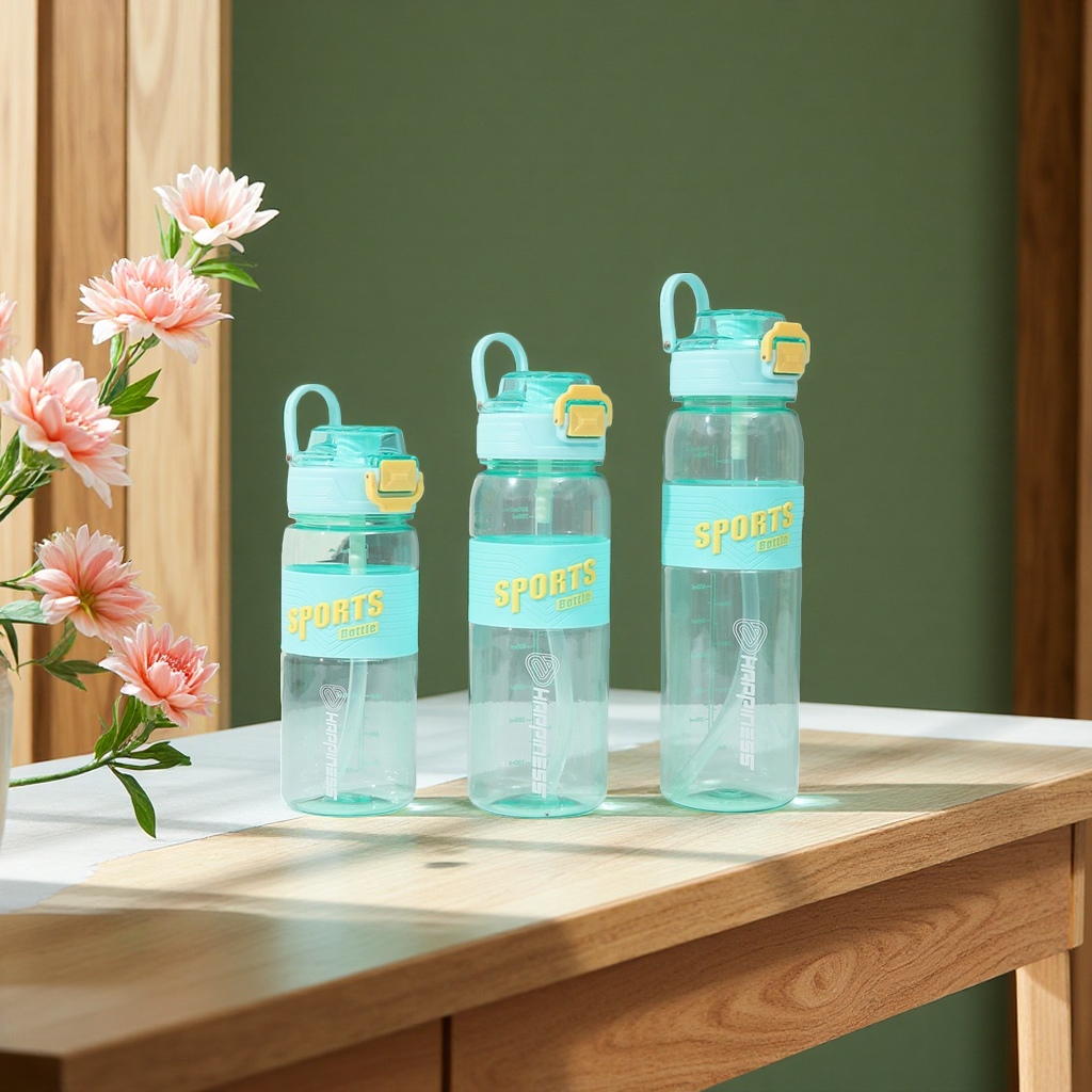 Macaron-colored sports water cup, 18oz leak-proof, portable, lightweight and durable, no 600ML Specification drawing