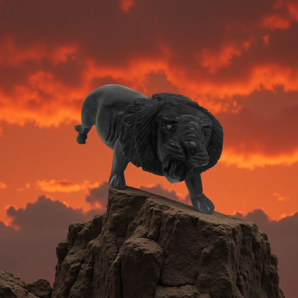 非洲五大兽狮子猛兽雕刻摆件家居装饰品工艺品