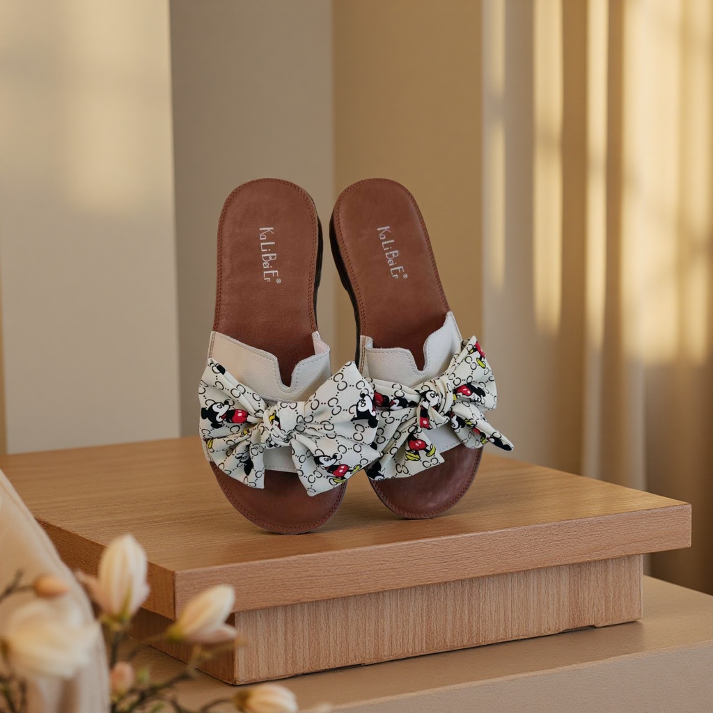 女士皮凉拖产品图