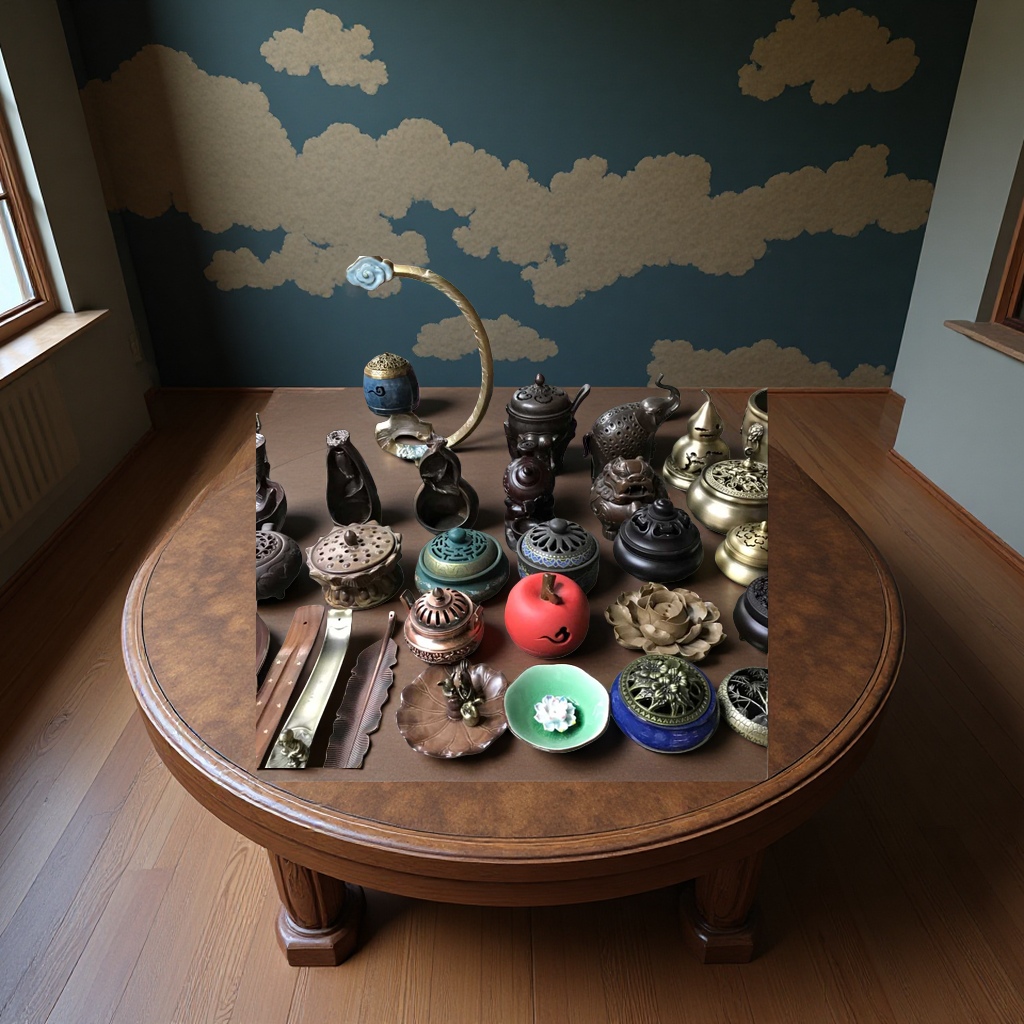 进口香炉细节图