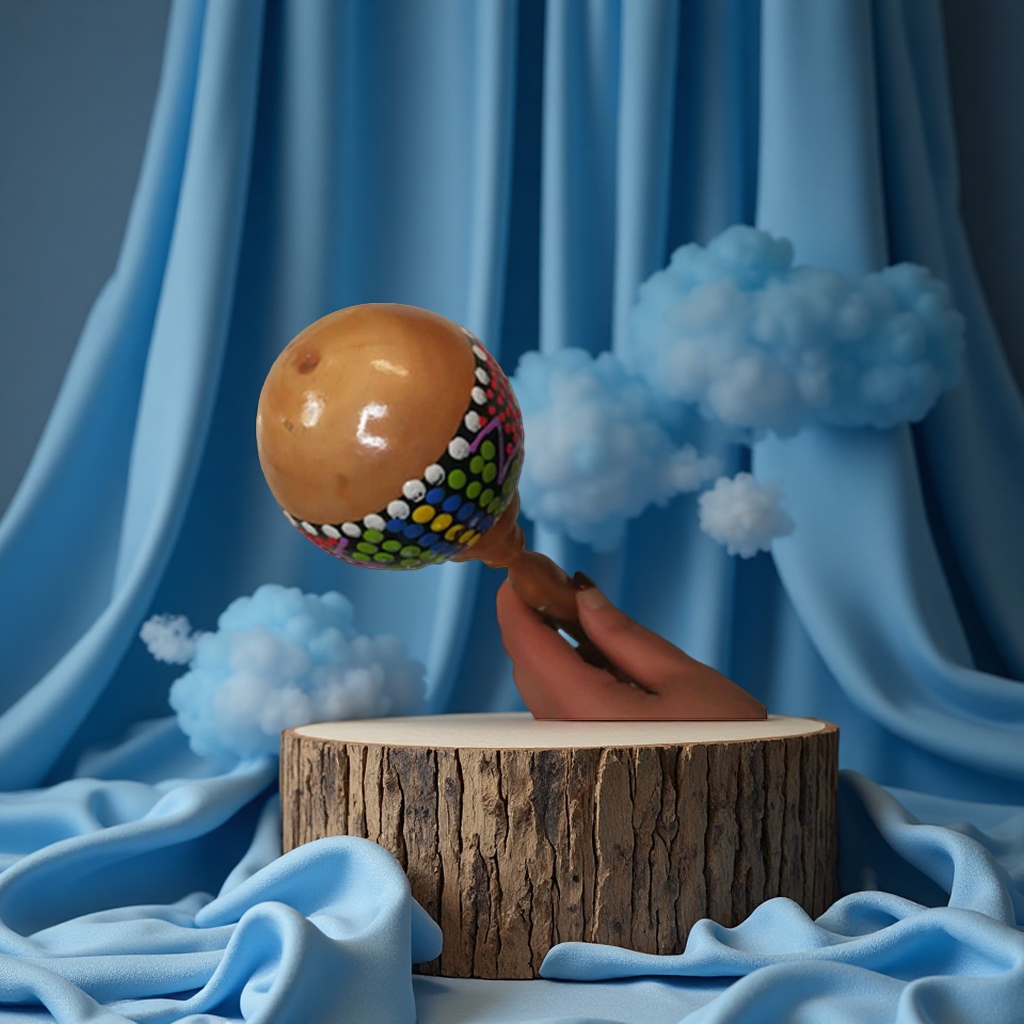 印度尼西亚沙锤打击乐器儿童音乐玩具节奏训练道具