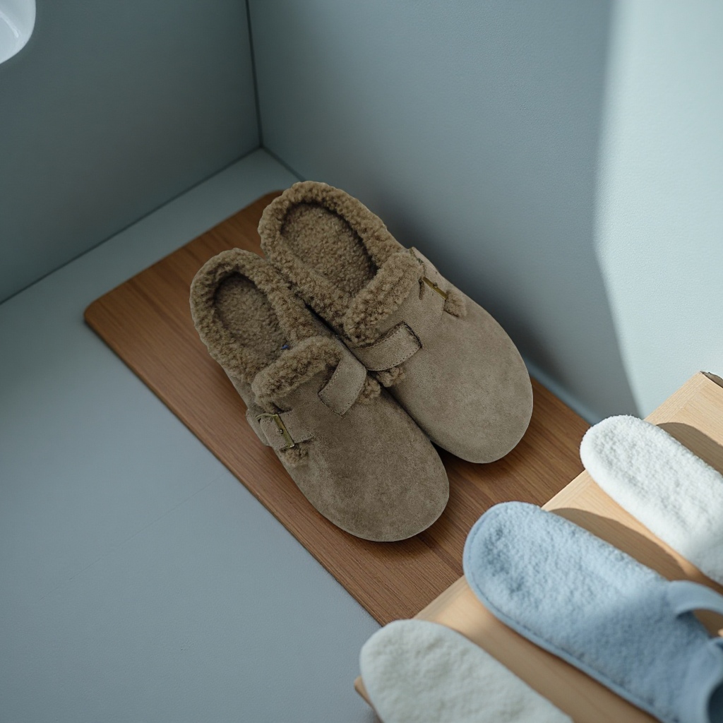 Anti-slip bathroom slippers, thickened soft soles, comfortable and breathable for home use, men's and women's styles details Picture