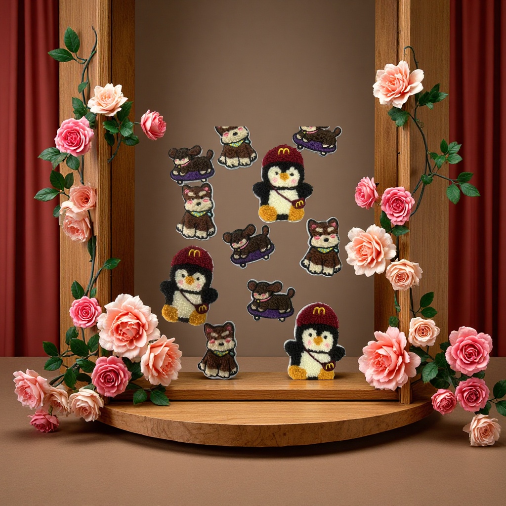 卡通动漫人物刺绣标 童装贴布绣标 个性装饰贴布标 刺绣贴布标