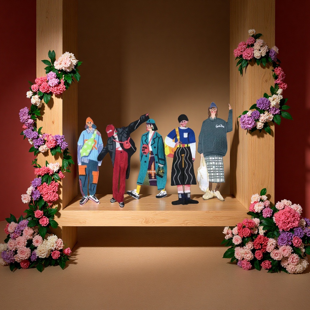 京剧卡通细节图