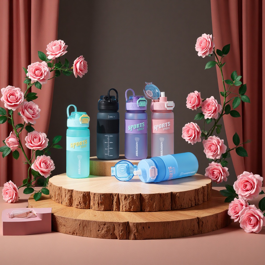 High appearance level gradient color plastic cup, frosted texture cup body, other 600ML thumbnail