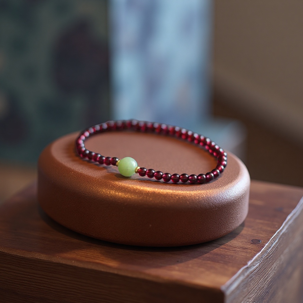 Garnet bracelet, natural gemstone necklace, women's fashion accessory for autumn and winter new style Specification image