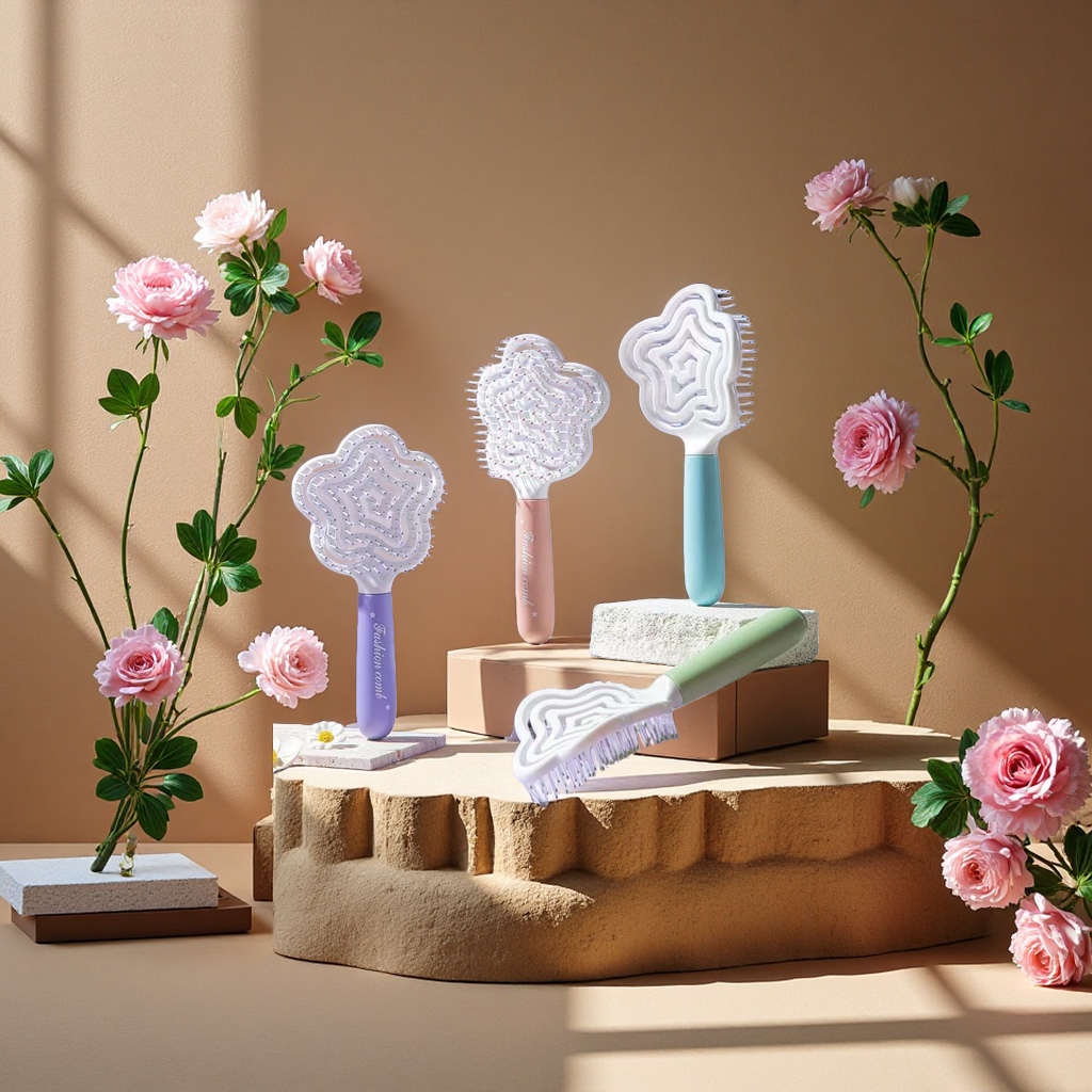 镂空卡通造型梳子儿童防打结梳子柔顺护发