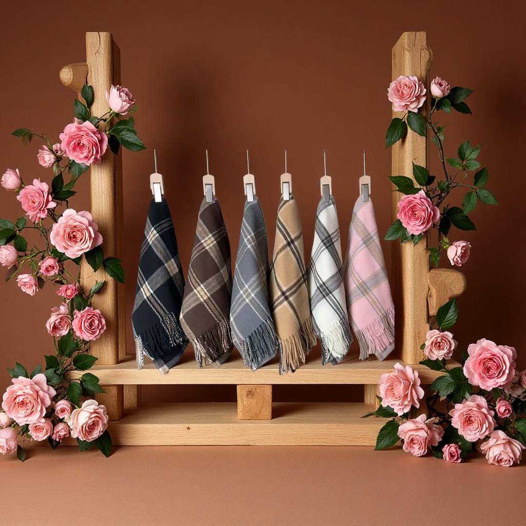 纯棉时尚披肩加厚围巾秋冬保暖女款大码宽松百搭