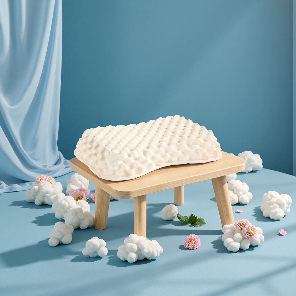 The Sri Lankan latex pillow is made of natural latex material, which is comfortable, breathable and has a moderate hardness