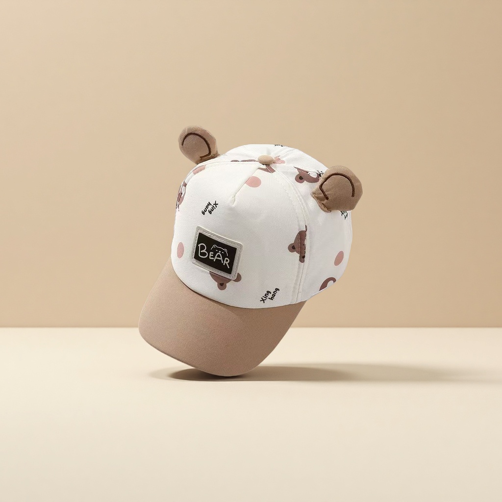 儿童耳朵造型棒球帽 时尚可爱防紫外线透气夏季帽子