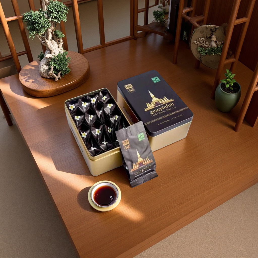 老挝金占芭红茶，产品图