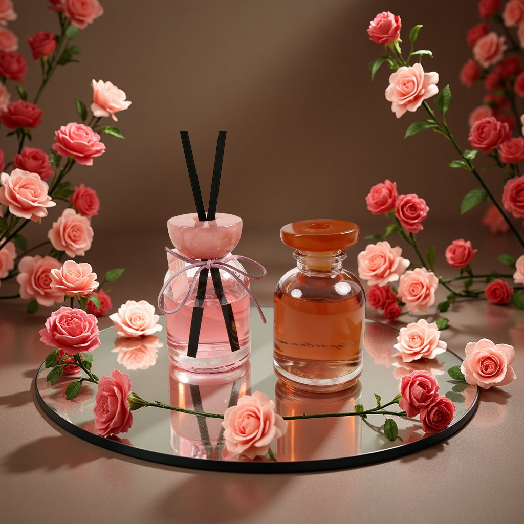 Cosmetic aromatherapy, flameless aromatherapy, natural plant essential oil diffuser bottle, indoor aroma, ambient light, long-lasting fragrance, domestic sales, export, cross-border sales Item Picture