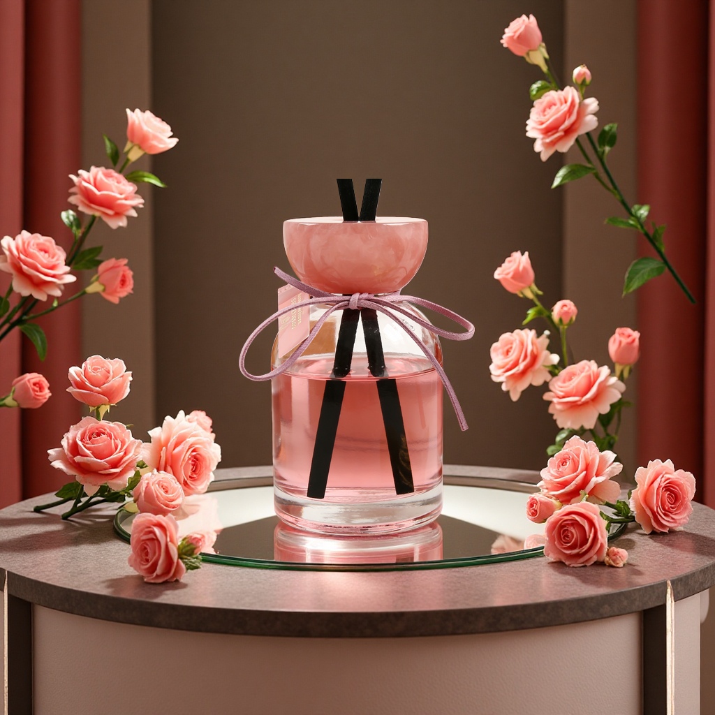 Cosmetic aromatherapy, flameless aromatherapy, natural plant essential oil diffuser bottle, indoor aroma, ambient light, long-lasting fragrance, domestic sales, export, cross-border sales Application Scenario