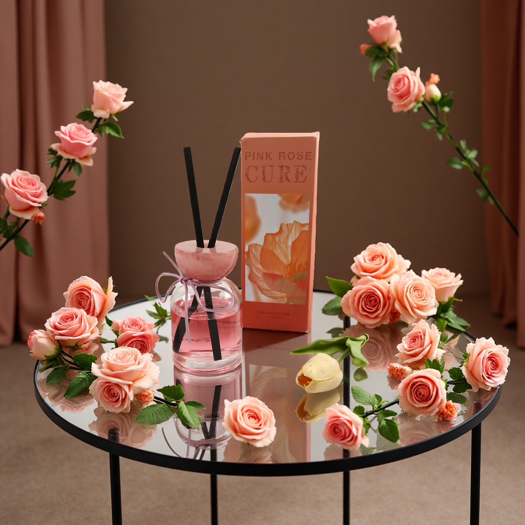 Cosmetic aromatherapy, flameless aromatherapy, natural plant essential oil diffuser bottle, indoor aroma, ambient light, long-lasting fragrance, domestic sales, export, cross-border sales details Picture