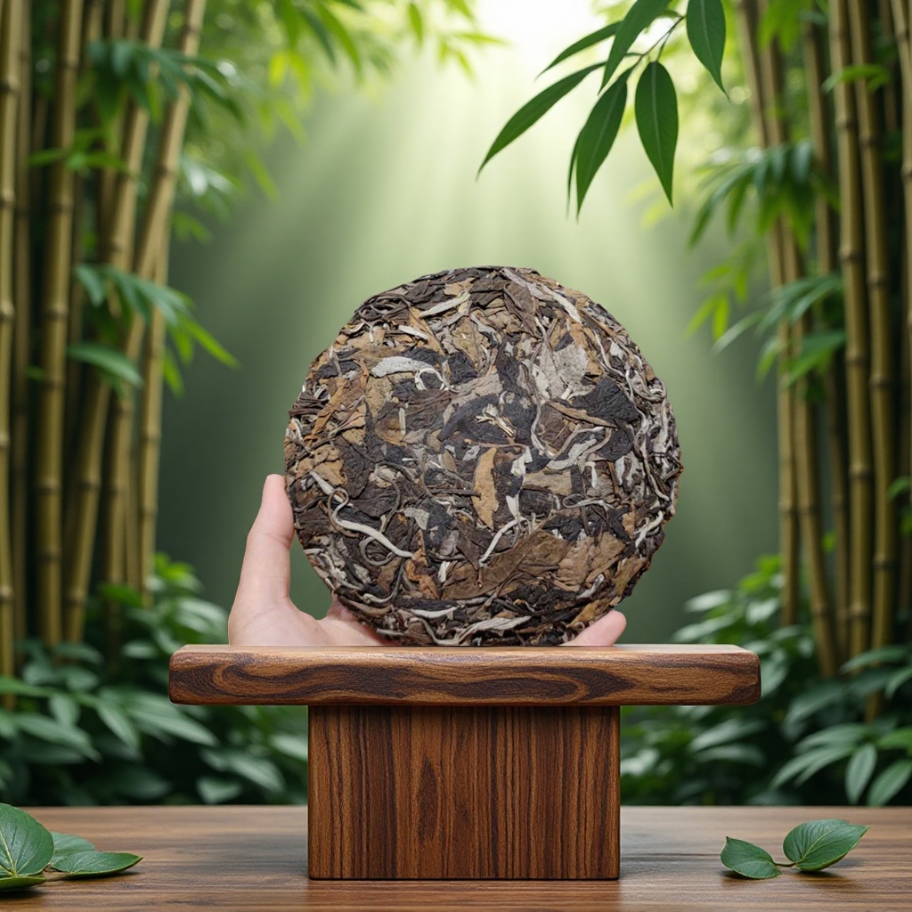 Lao ancient tree white tea pressed cakes are fragrant, mellow and naturally aged tea leaves details Picture