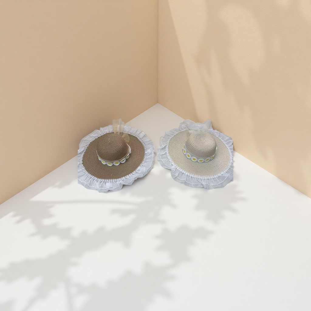 Wholesale women's straw hats, breathable sun hats, new summer women's hats