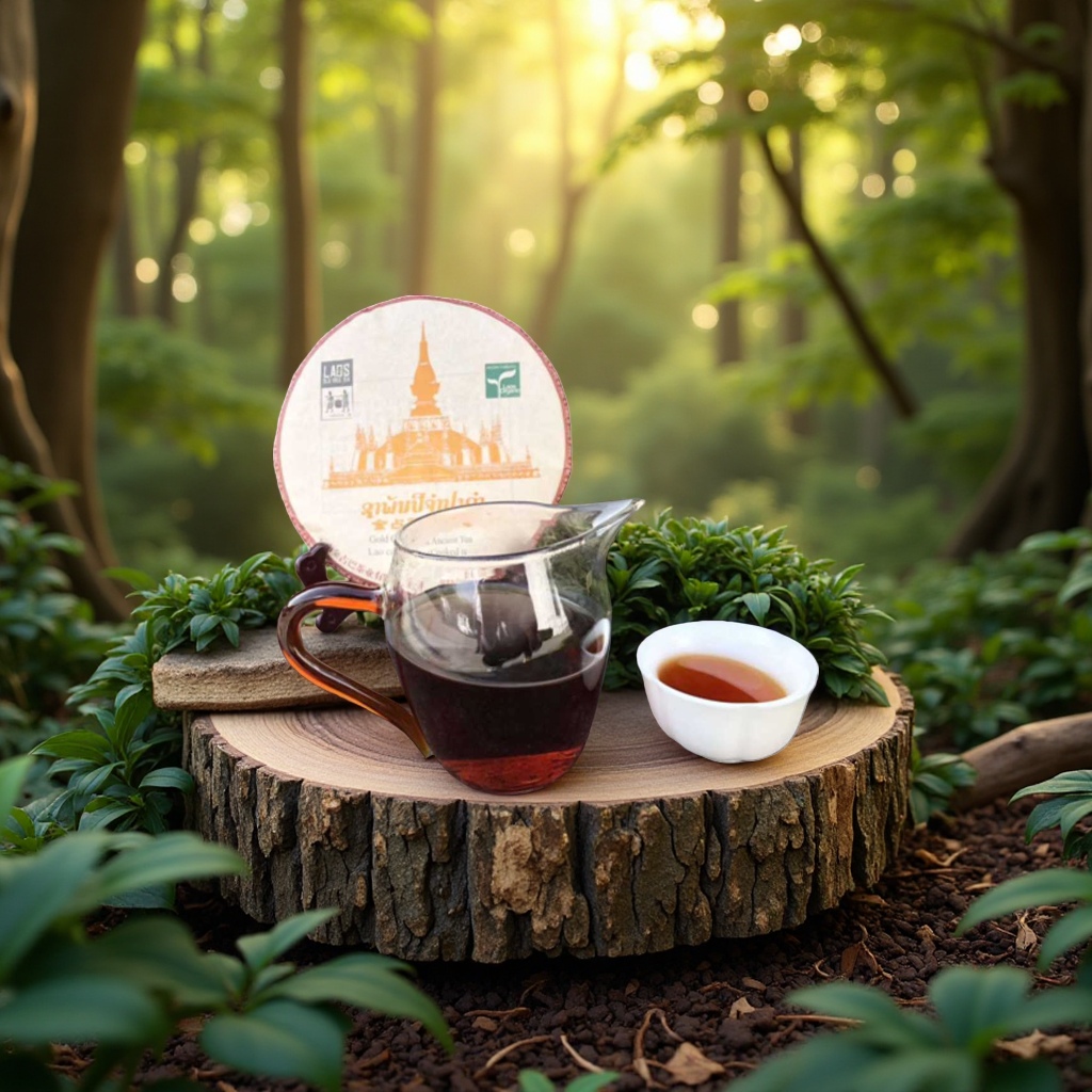 Lao ancient tree tea, wild tree tea, green tea leaves, original ecological loose tea, whole pack