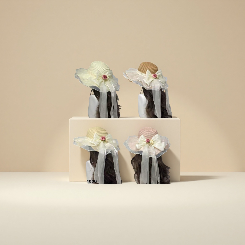 Ladies' straw hat, sunshade, sun protection, breathable, fashionable and casual vacation hat 160125434 Specification image