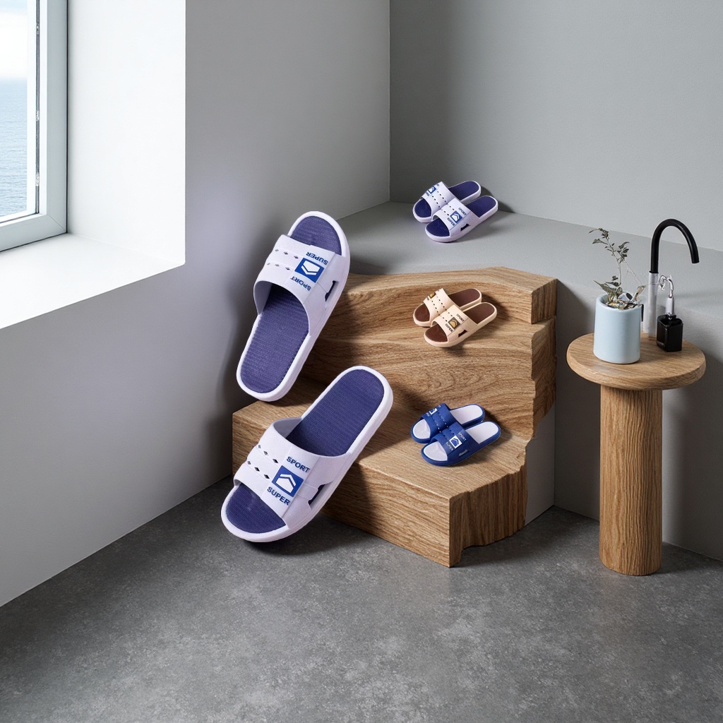 Soft-soled anti-slip slippers for home use, thickened, comfortable and breathable for bathroom use, men's and women's styles Application Scenario