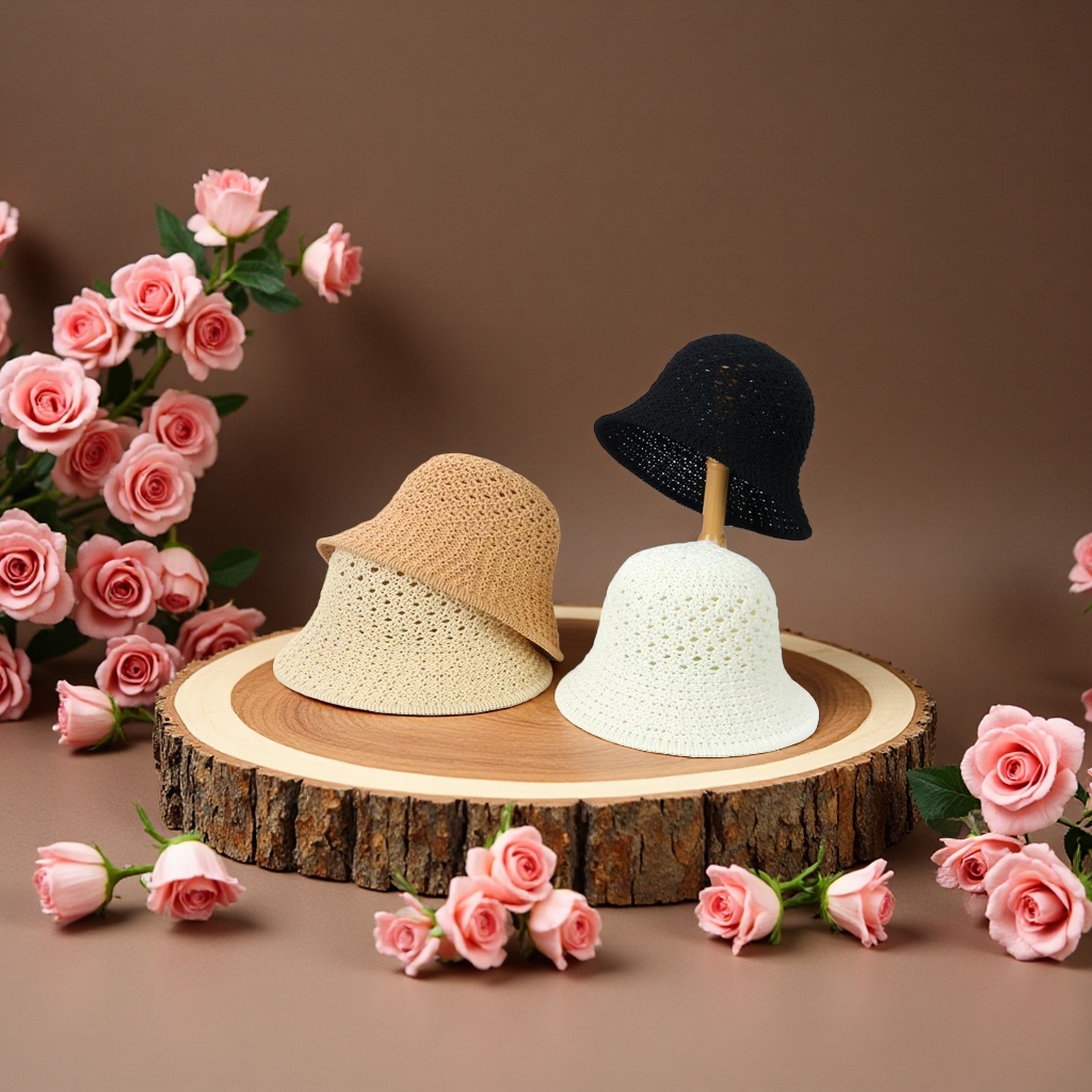 Ladies' knitted knitted hat for winter warmth, thickened woolen hat, Korean-style fashionable and versatile hat