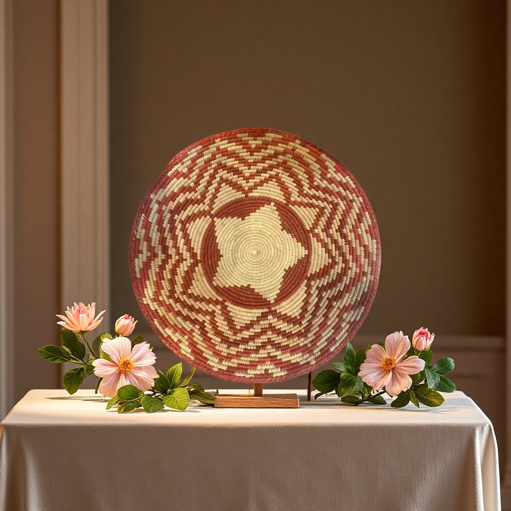 Hand-woven plates, decorative items, artistic home accessories, storage baskets, simple Nordic style Application Scenario