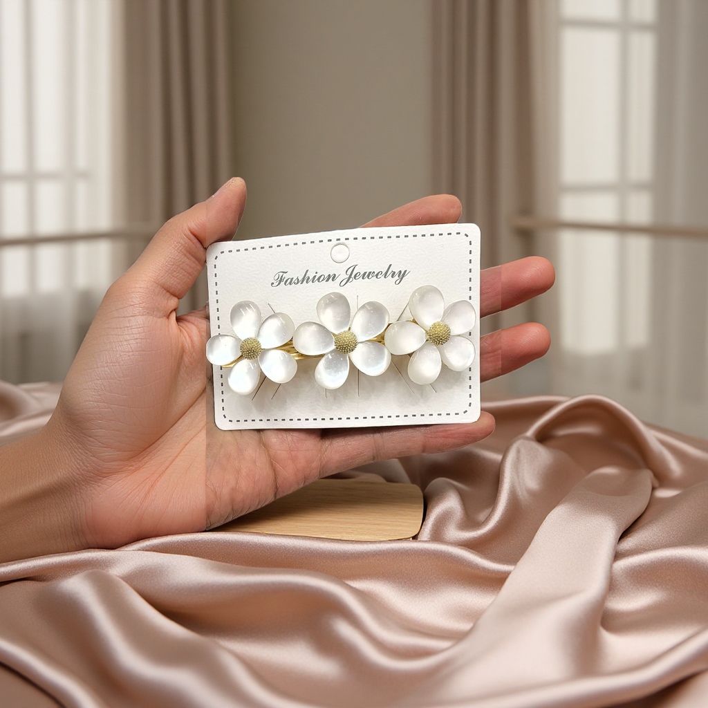 Flower hair clips, creative hair accessories, Korean style fashionable hair clips for women, cute hair clips, hair bands, hair accessories for women details Picture