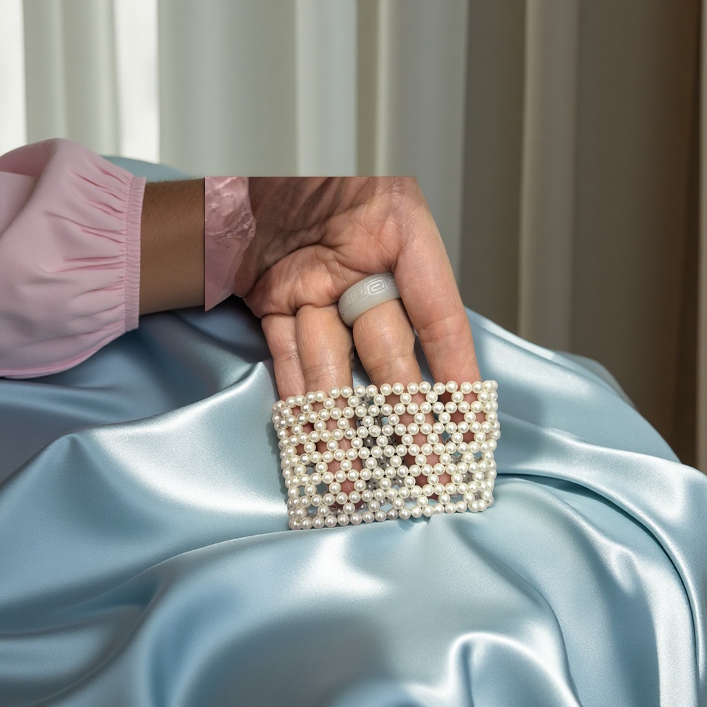 Handcrafted pearl imitation bracelets are elegant, retro and fashionable women's accessories