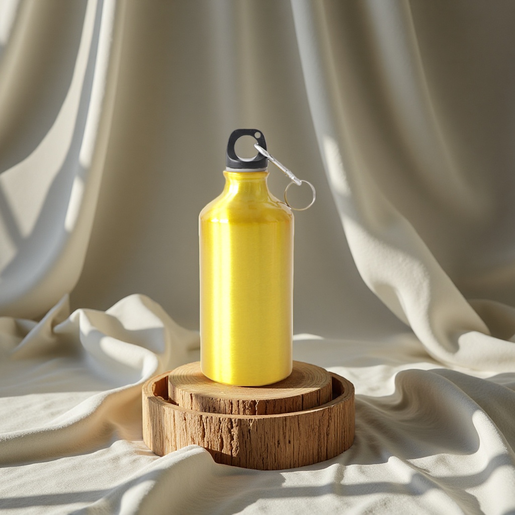 Heat transfer sports outdoor water bottle, blank sublimation coating aluminum water bottle, diy advertising cup wholesale, silver white gold Specification image